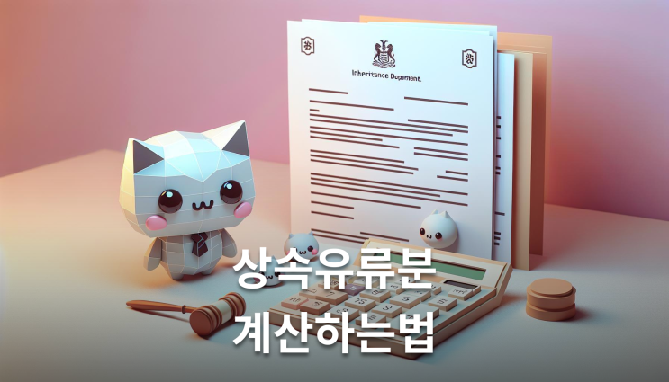 상속유류분 계산 방법 실제 받을 금액 산출법