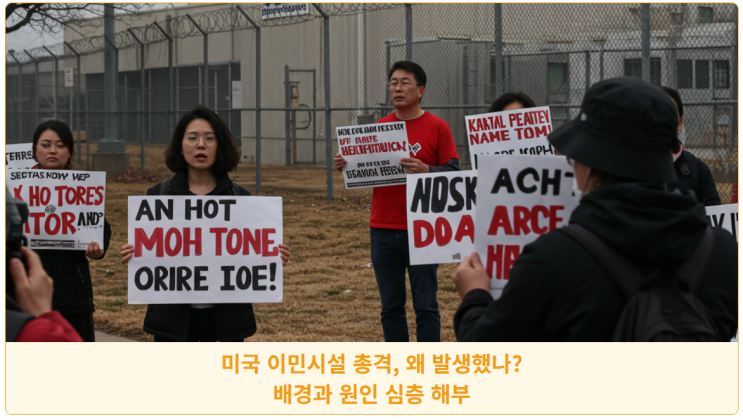 미국 <b>이민시설 총격</b>, 왜 발생했나? 배경과 원인 심층 해부