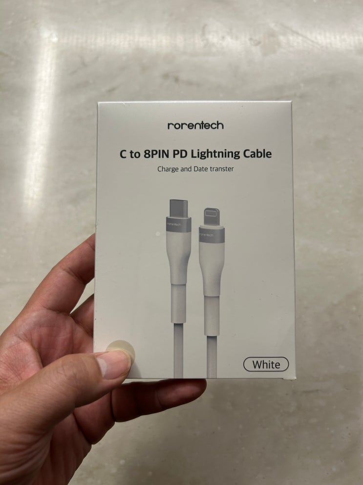  로랜텍 아이폰 고속충전 케이블 c to 8pin 내돈내산 구매후기
