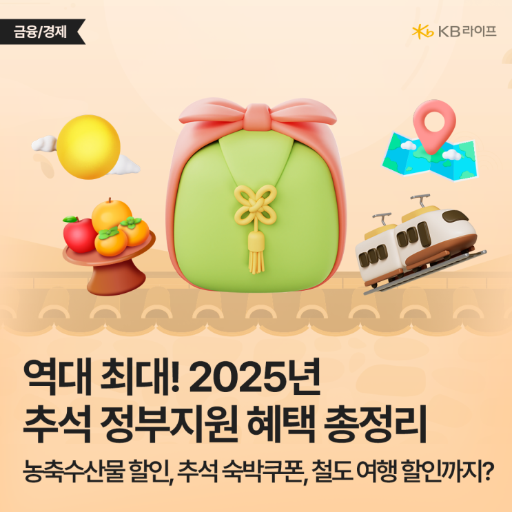  추석 장보기 50% 할인?! 2025년 추석 민생안정대책 혜택 총정리