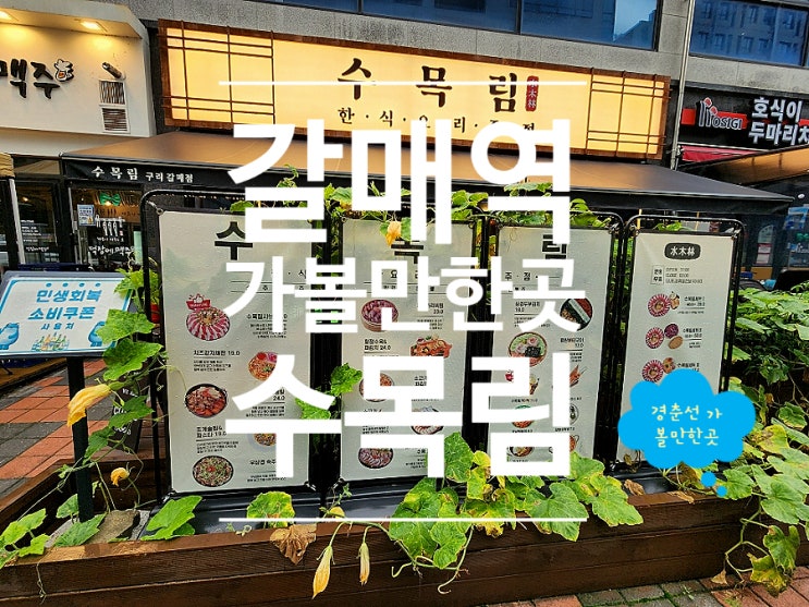  구리 갈매 술집 주말 나들이 데이트 코스 수목림