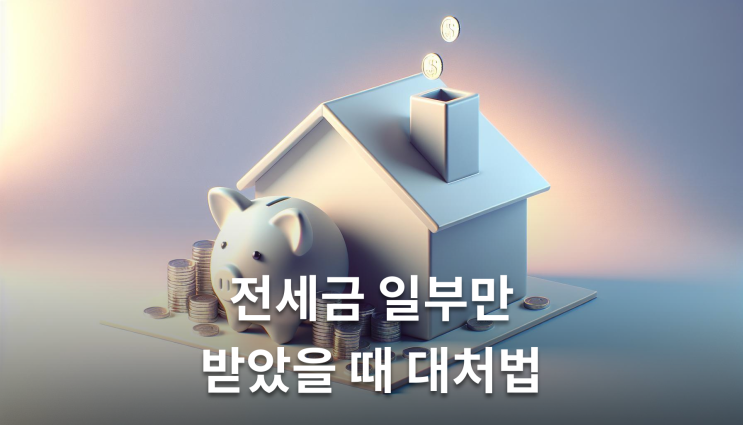  전세금일부반환 대응방법 확인해야 할 핵심사항