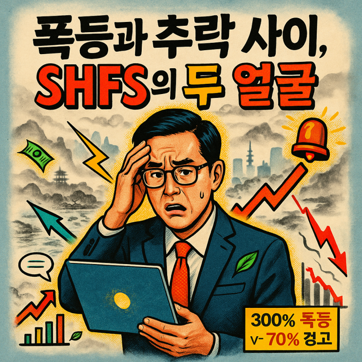  SHF 홀딩스 주가 (SHFS 주식) 300% 폭등 후 -70% 추락 경고