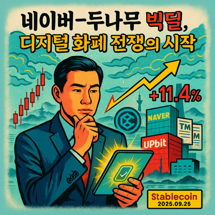  네이버 두나무 빅딜 인수 합병 디지털 화폐 전쟁의 서막!