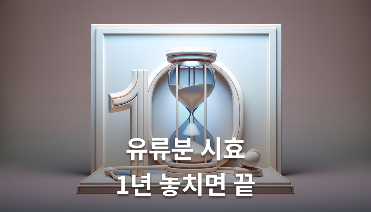  배우자사망유류분 소송 1년 내 청구 필수