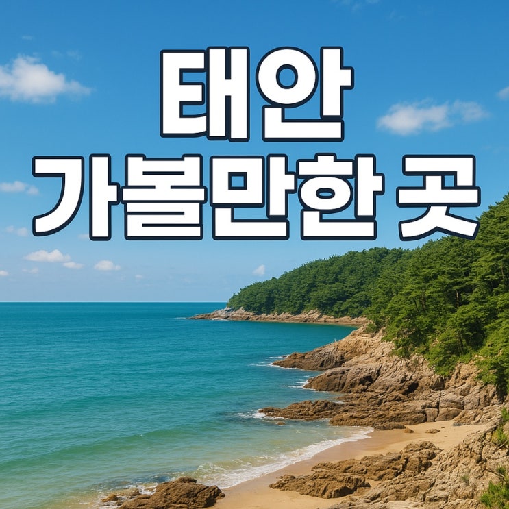  태안 여행 추천지 10선  해변·자연·힐링 코스