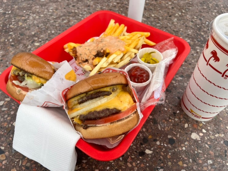  LA여행 미국 3대버거  IN-N-OUT 인앤아웃 햄버거 메뉴 종류 가격