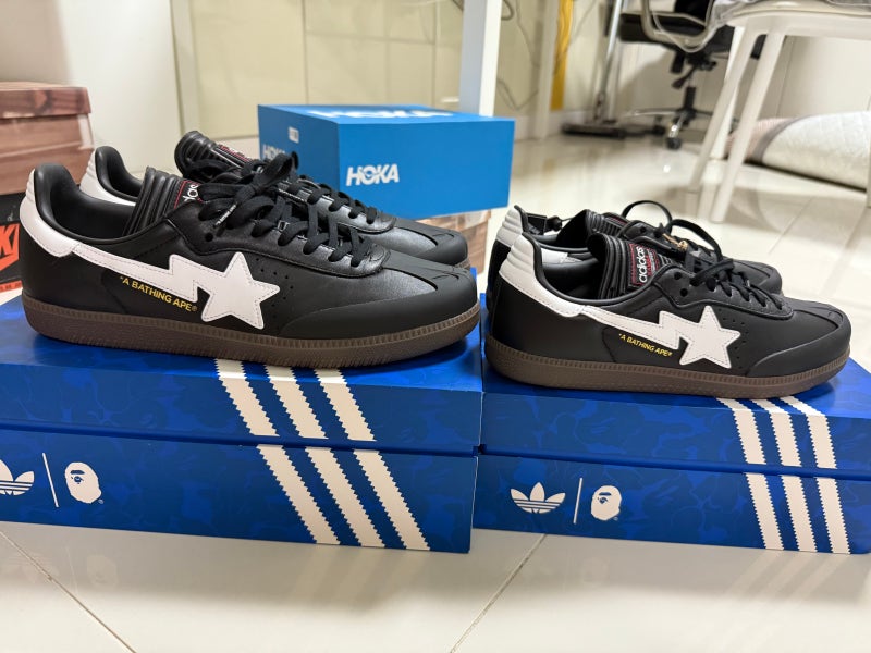 아디다스 x 베이프 삼바 코어 블랙 (ADIDAS x BAPE SAMBA CORE BLACK) feat. TUNE, KREAM