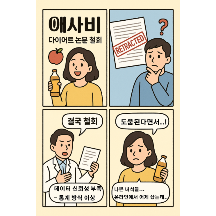   ‘애사비(애플사이더비니거)’ 다이어트 논문 철회… 믿어도 될까? 