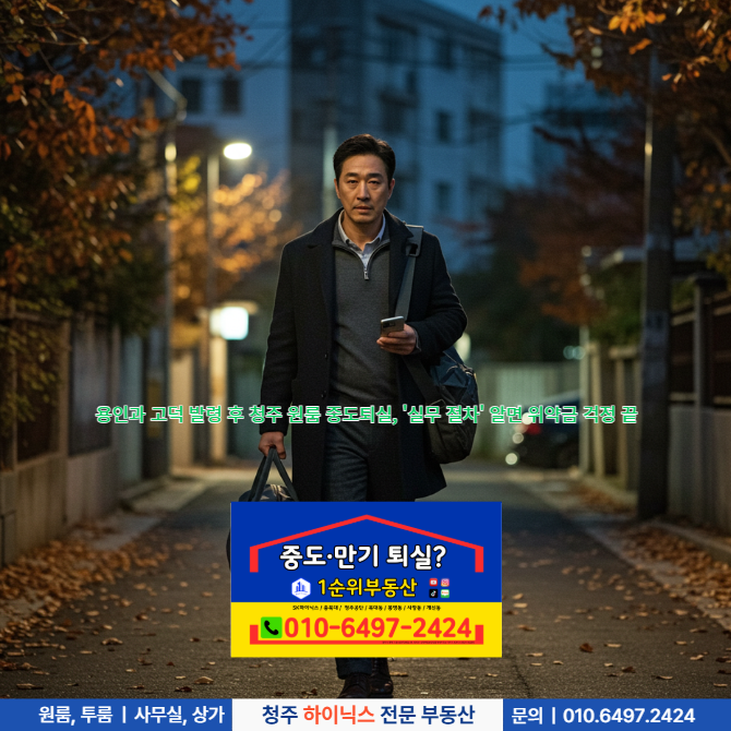  용인과 고덕 발령 후 청주 원룸 중도퇴실, '실무 절차' 알면 걱정 끝