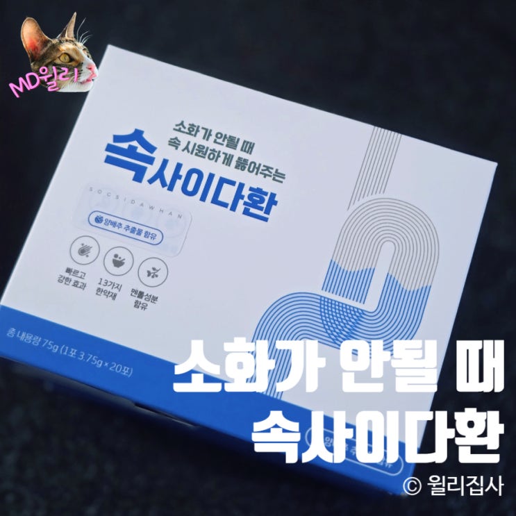  소화 안될 때 양배추환 추천 멘톨 첨가 속사이다환