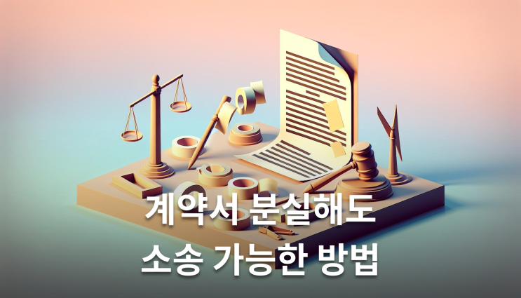  보증금반환소송 준비서류 임대차계약서 분실해도 이렇게 준비하세요
