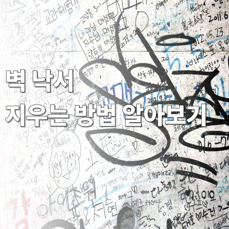 벽지 낙서 지우는 방법 고민이라면!