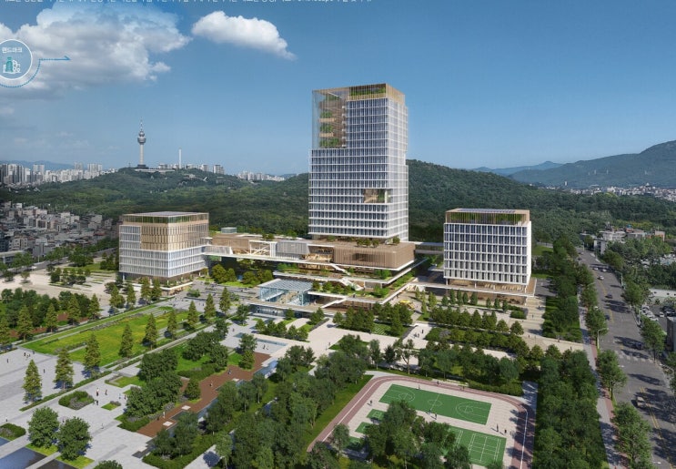  대구시 신청사 국제설계공모에 나우동인건축사사무소 컨소시엄의 ‘FORETscape, 숲이 깃든 문화청사’안 당선