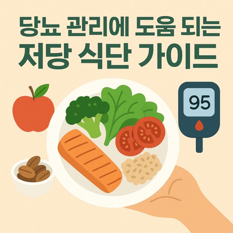  당뇨 관리에 도움 되는 저당 식단 가이드
