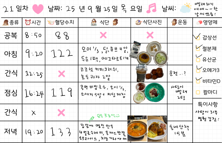  임신 31주차 | 임당식단 21일차 & 혈당체크 | 에그타르트, 호두과자, 비빔국수, 저당케찹, 수제비, 오므라이스
