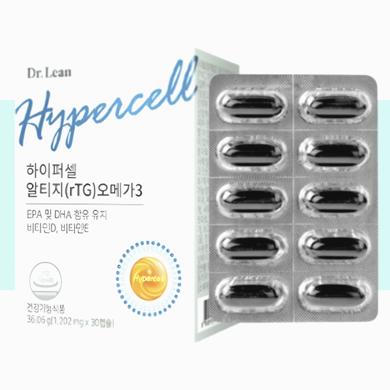 닥터린 하이퍼셀 알티지 오메가3 rTG 식물성 30캡슐, 진짜 효과 있는 건강 관리법!