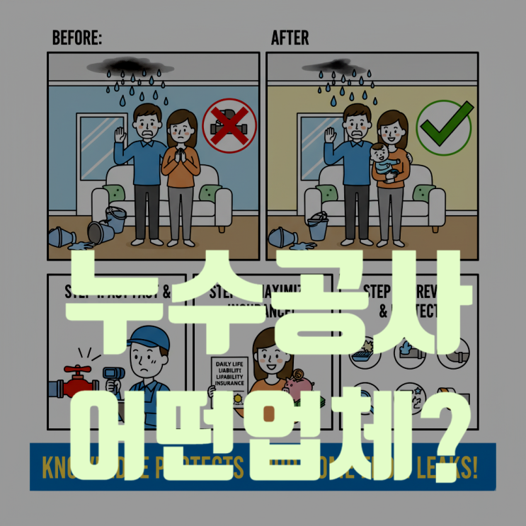  누수 공사, 어떤 업체에 맡겨야 할까? (보험 처리 시 유의사항 완벽정리)