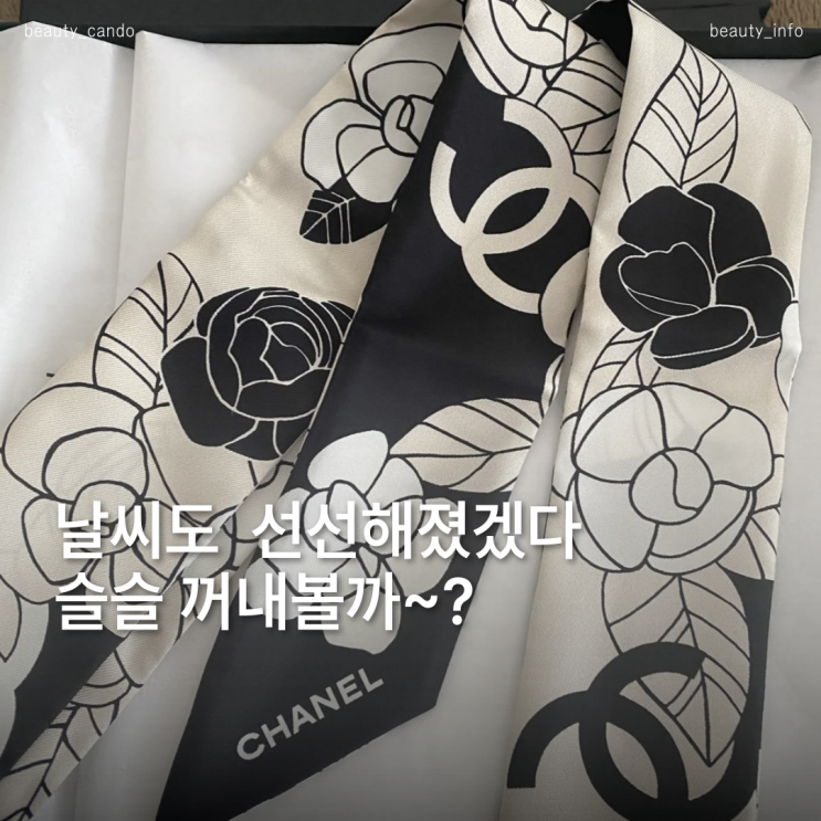  가을 패션 필수템, 샤넬트윌리로 분위기 업그레이드