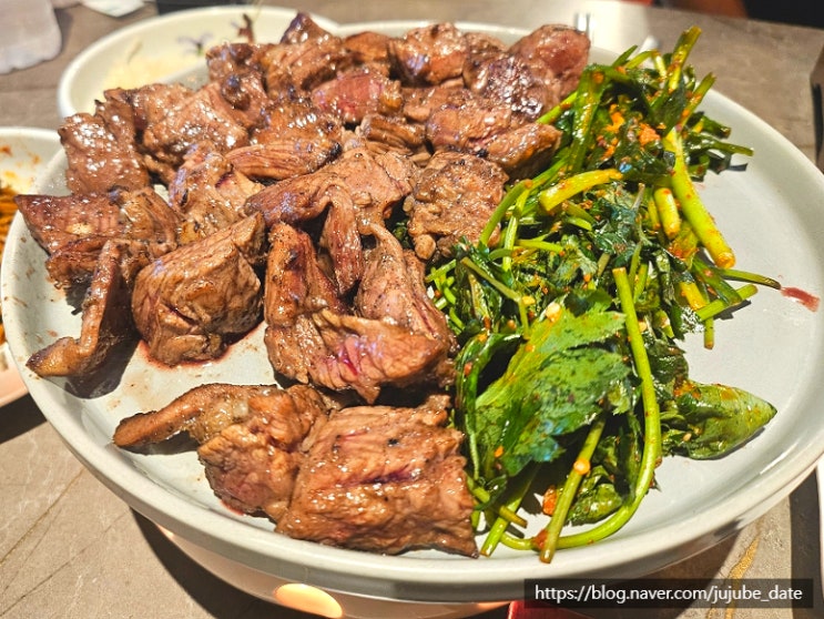  강남역 맛집 구워서 나오는 고기집 육미안 강남점