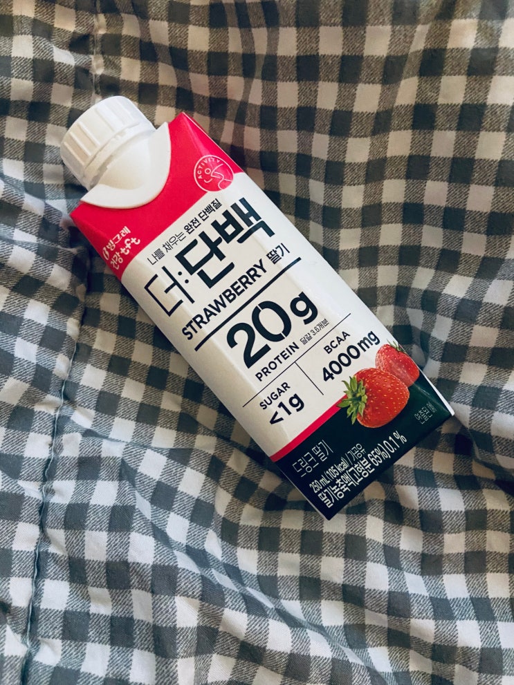  내돈내산 프로틴음료 더단백 딸기맛 솔직 후기