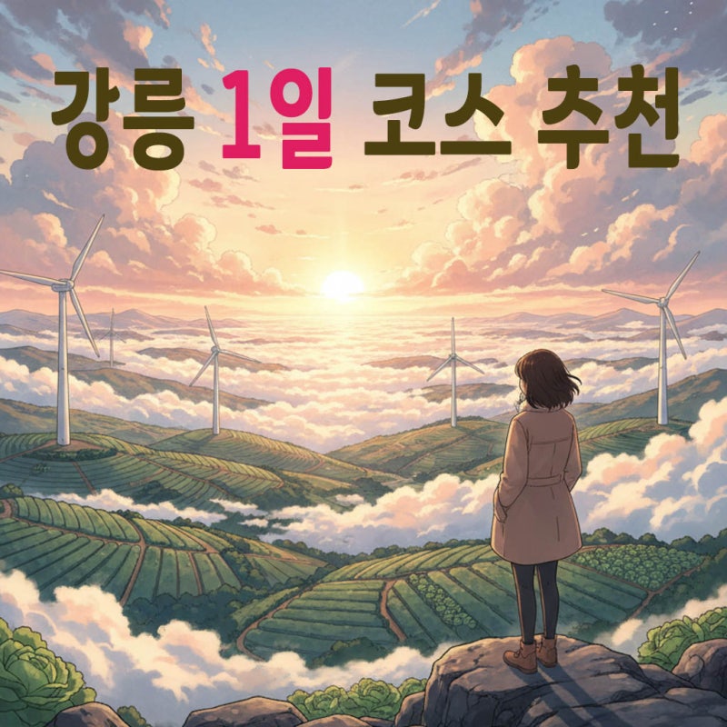 강릉 1일 코스 추천｜안반데기 일출 + 카페 투어