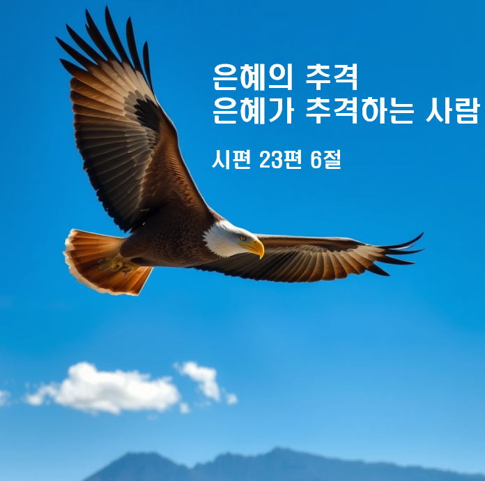  은혜의 추격 은혜가 추격하는 사람 시편 23편 6절