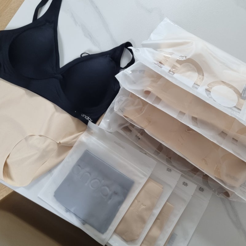 [내돈내산] 안다르 임산부 속옷 | 올데이핏 심리스 브라 팬티 | 사이즈