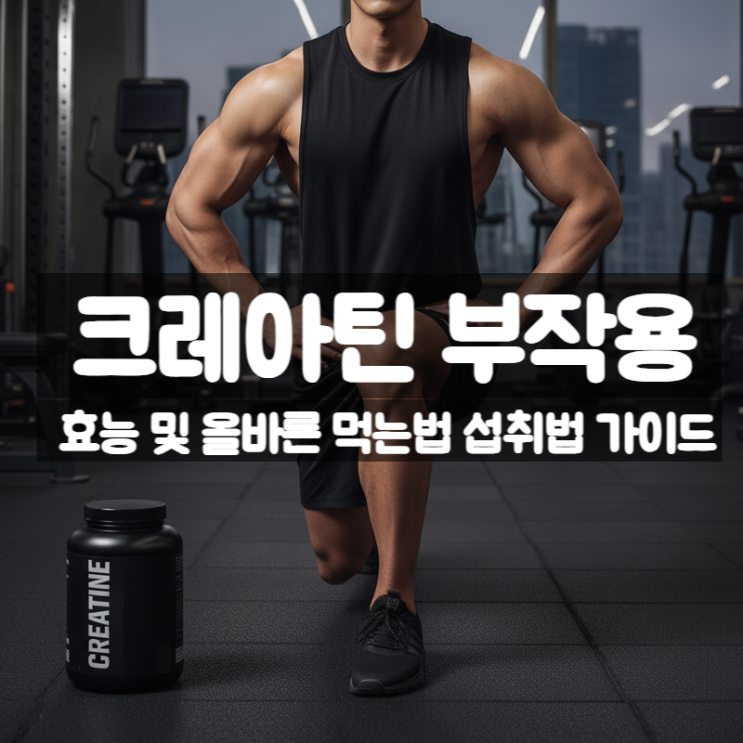  크레아틴 부작용 효능 먹는법 - 운동 효과 상승 보충제 안전가이드