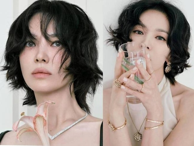 송혜교, 44세 단발병 다시 유발 “여신미 갱신”