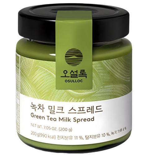  “오설록 녹차 밀크 스프레드 200g – 빵순이 배우 이미도가 반한 제주 녹차의 깊고 부드러운 맛”