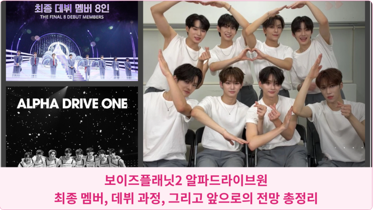  보이즈플래닛2 알파드라이브원: 최종 멤버, 데뷔 과정, 그리고 앞으로의 전망 총정리