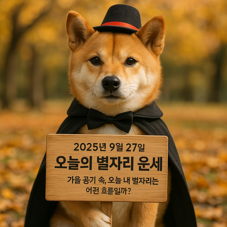  2025년 9월 27일 오늘의 별자리 운세 : 가을 공기 속, 오늘 내 별자리는 어떤 흐름일까
