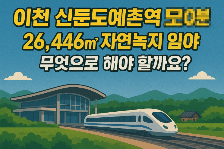  이천 신둔도예촌역 도보 10분! 자연녹지 임야 개발 무엇으로 해야 할까요?