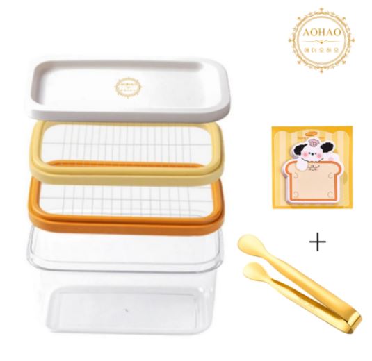  “AOHAO 450ML 대용량 이중 와이어 버터 컷터 세트 – 집게+포스트잇 포함 | 이미도가 극찬한 진짜 편한 버터소분기”