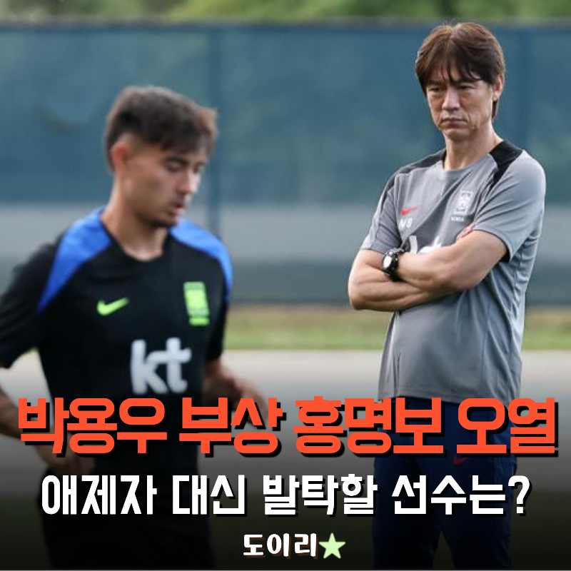 홍명보, 박용우 십자인대 소식에 오열.. 애제자 대신 뽑힐 선수는 누구?