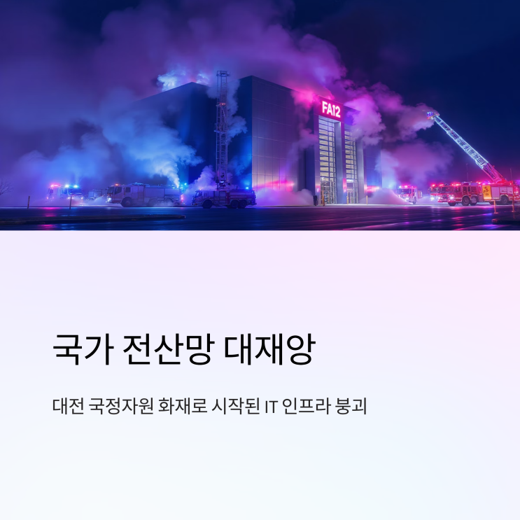 <b>국가</b>정보<b>전산망</b> 화재: <b>원인</b> 분석과 대국민 서비스 <b>마비</b> 사태