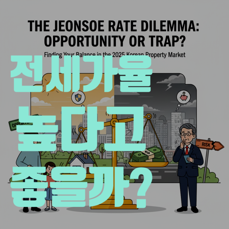  전세가율, 무조건 높다고 좋을까? 2025년 부동산 시장을 관통하는 적정 전세가율의 비밀