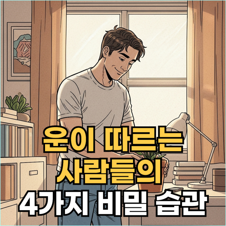  결국 운이 따를 수밖에 없는 사람들의 4가지 비밀