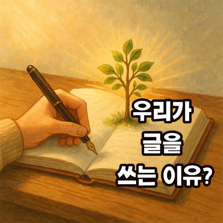  우리가 글을 쓰는 이유는?