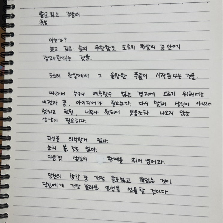  쓸모없는 것들의 축복