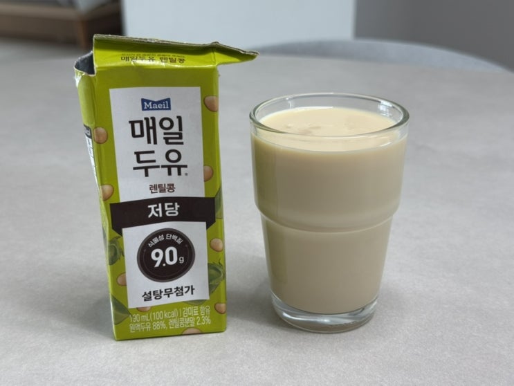  매일두유 렌틸콩 고단백 식물성단백질 저속노화 식사법 정희원교수와 공동개발한 두유 맛 후기