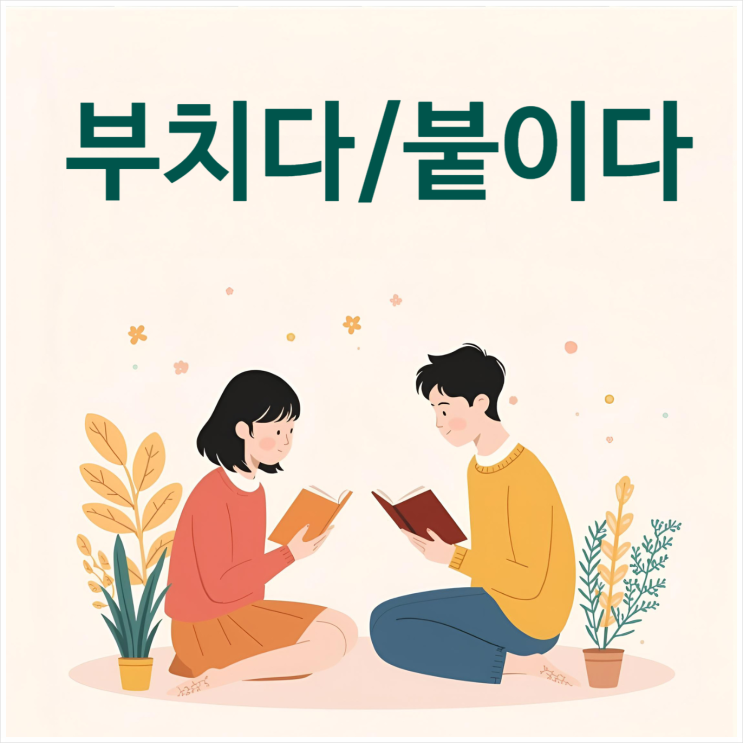  붙이다 vs 부치다 뜻과 활용 예시