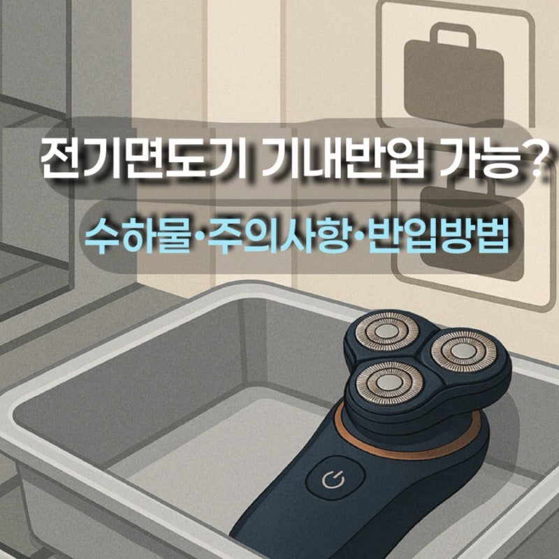 전기면도기 기내반입, 수화물 가능 할까 ?