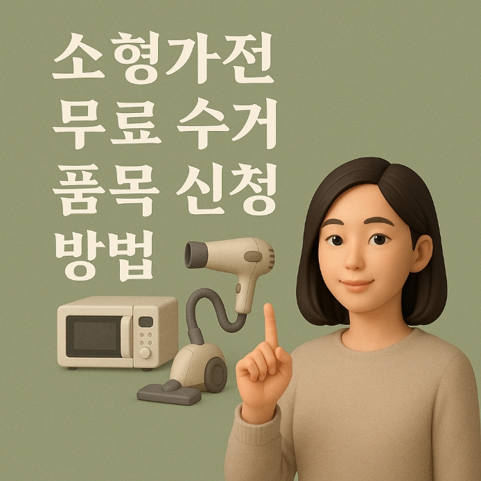  소형가전 무료 수거 품목 신청 방법, 헷갈리지 말고 이대로 따라하세요!