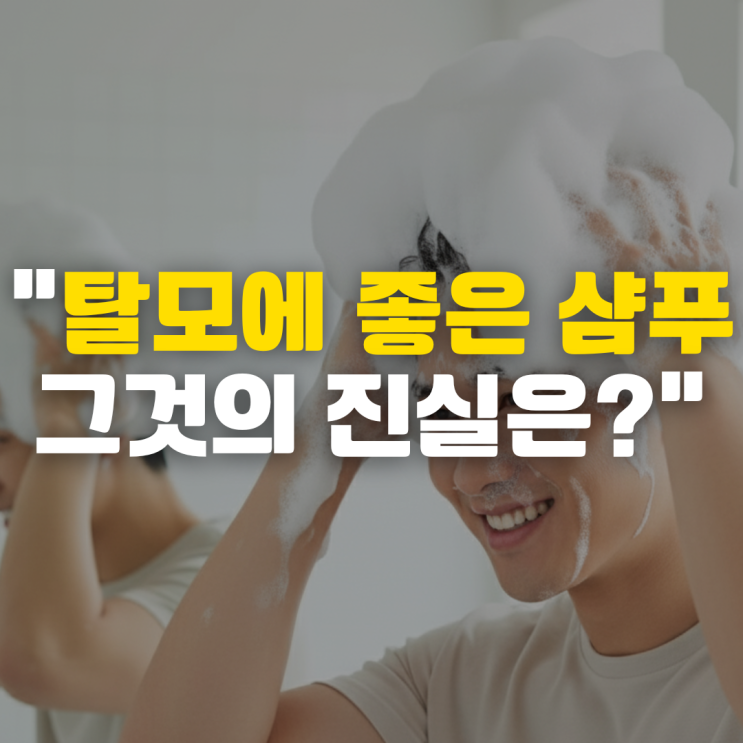 탈모에 좋은 샴푸, 진짜 선택의 기준은 무엇일까? | 부산탈모