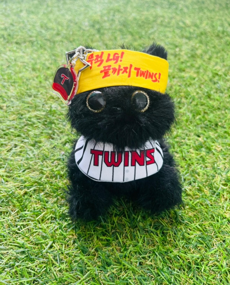  LG TWINS 홈니폼 네로 인형 키링, 귀염뽀짝 승요 네로