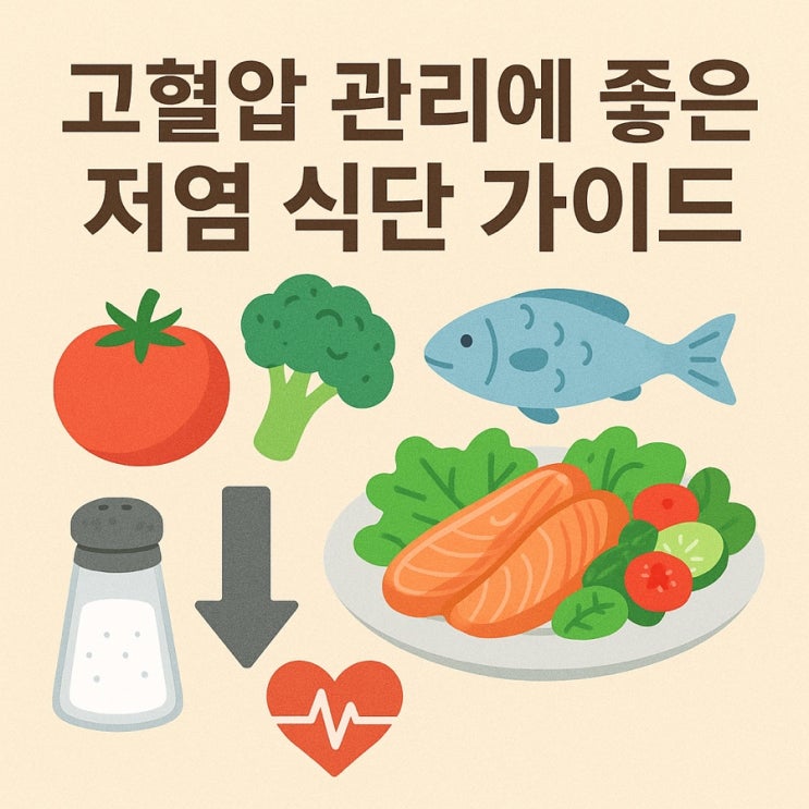   고혈압 관리에 좋은 저염 식단 가이드