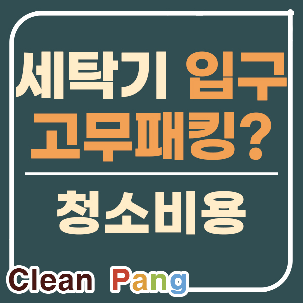  세탁기청소 3탄 : 드럼세탁기 고무패킹 청소로 교체 비용 아끼는 방법