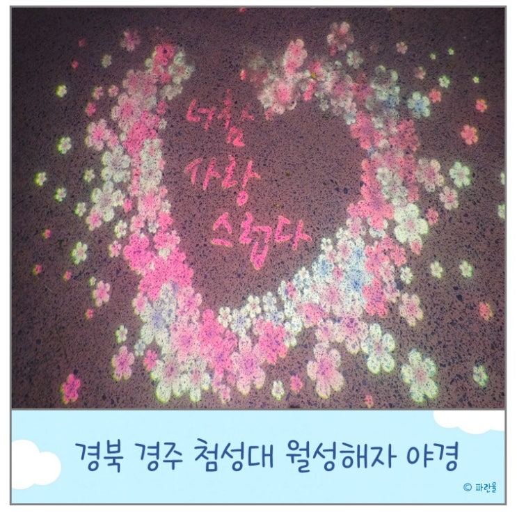  경주 첨성대 월성 해자 야간 산책 주차장 안내